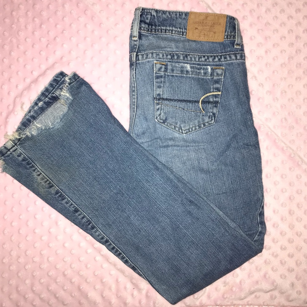 american eagle medium wash jeans